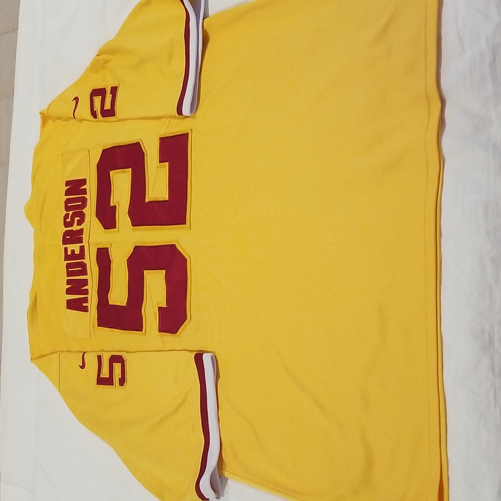 Nike Yellow and Red Men's Jersey - Picture 4 of 7